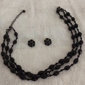 Necklace and earrings